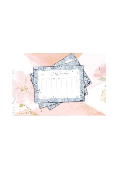 Haftalık Planlayıcı - A4 Ebat Yapılacaklar - 30 Yaprak - Weekly Planner - 0477 Çok Renkli