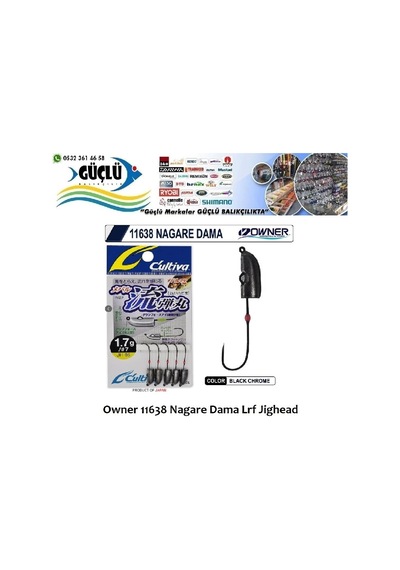 Lrf Jighead Owner 11638 Nagare Dama Lrf Jighead 2,2gr - Standart