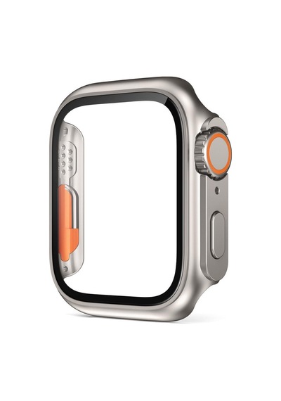 Apple Uyumlu Watch 10 Serisi 46mm Watch Ultra Görünümlü Kasa Dönüştürücü Ekran Koruyucu 25