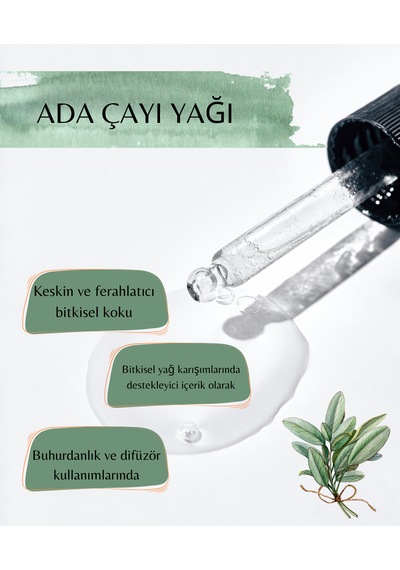%100 Doğal Ada Çayı Yağı 10 Ml