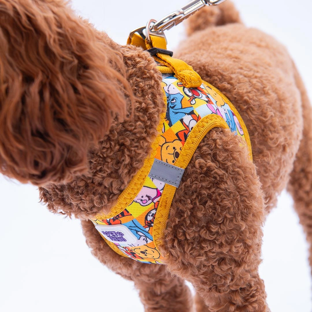 Winnie Team Göğüs Tasması Ve Sevk Kayışı Tasma Seti Winnie Ve Arkadaşları Kedi Köpek Göğüs Tasması Seti L Sarı