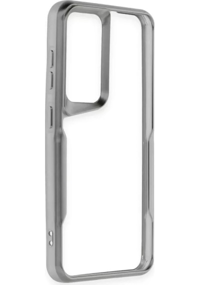 Newface Samsung Galaxy UyumluA24 4g Kılıf Boyi Silikon Kapak - Gümüş