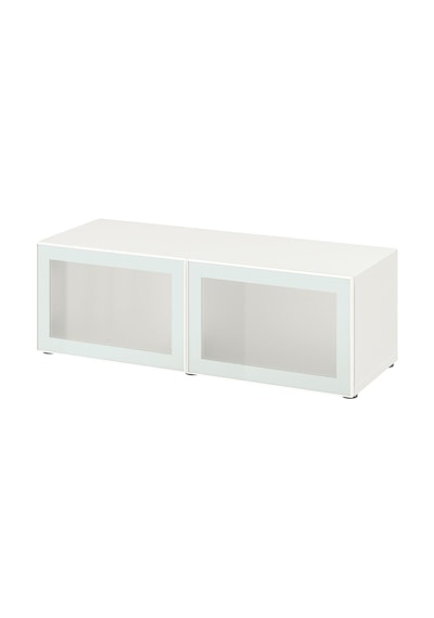 Raf Ünitesi, Beyaz-buzlu Cam, 120x42x38 Cm, Glassvık Beyaz