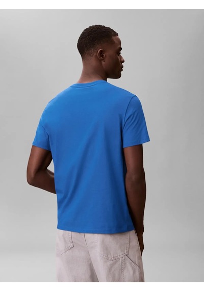 Calvin Klein Ss Badge 30s Jersey, 2zu, S Mavi Erkek Sweatshirt