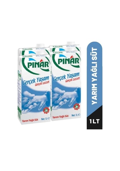 Süt Yarım Yağlı 1 Lt 4 Lü Paket