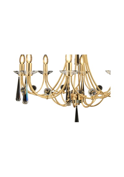 Lampaluce Klasik Metal Altın Renk Avize 8'li 70cm Altın
