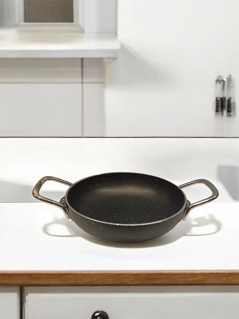 Tuna House Granit Yumurta Sahanı 18 Cm Siyah