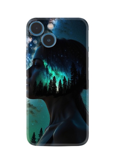 Apple İphone Uyumlu 13 Kılıf İphone 14 Kılıf Boutique Baskılı Resimli Woman İn Tree Pcode -004