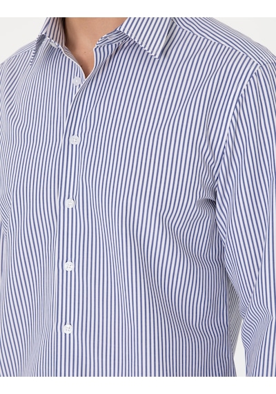 Pierre Cardin Erkek Mavi Gömlek Desenli 50307142-vr036 Mavi