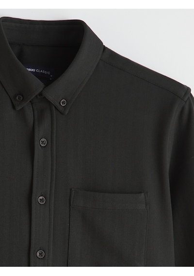Lcwaıkıkı Classic Yeşil Regular Fit Erkek Gömlek