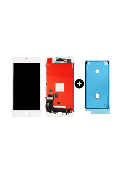 Apple Uyumlu iPhone 8 Lcd Ekran Dokunmatik Beyaz + Sıvı Ve Toza Dayanıklılık Bandı