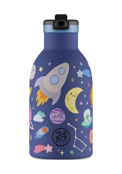 Clima Bottle Space Friends Pipetli Paslanmaz Çelik Termos 330 Ml Mor