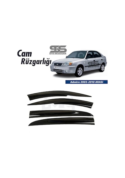 Cam Rüzgarlığı Hyundai Admire 2003-2010 Arası Mügen Tip Piano Black