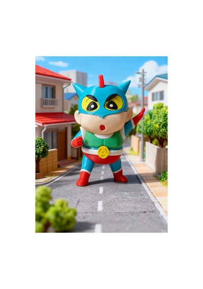 Crayon Shin Aksiyon Maskesi 15 Cm Figür