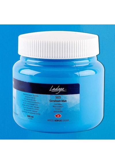 St. Petersburg Ladoga Akrilik Boya 500 Ml Ceruleum Blue Hue 503 Ceruleum Blue Hue