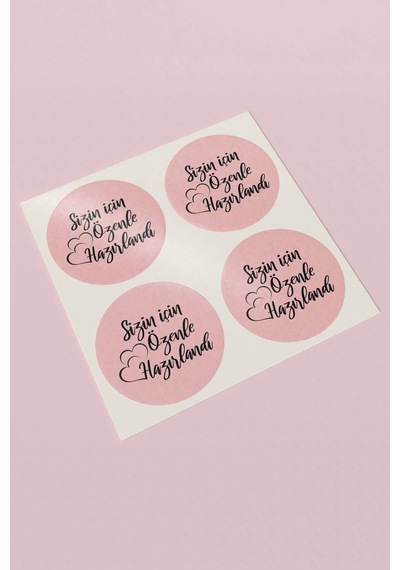 Özenle Hazırlandı Kargo Sticker 3x3cm St2178 Çok Renkli