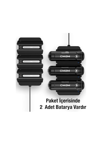 Memo Dl10 - Cx12 Telefon Soğutucu Fan Batarya Şarj Paneli + 2 Yedek Powerbank- 5775