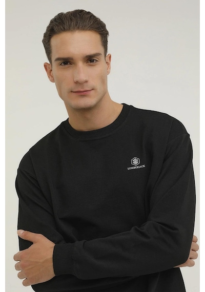 Lumberjack M4 Basıc C Neck 4fx Siyah Erkek Sweatshirt 101497495 001