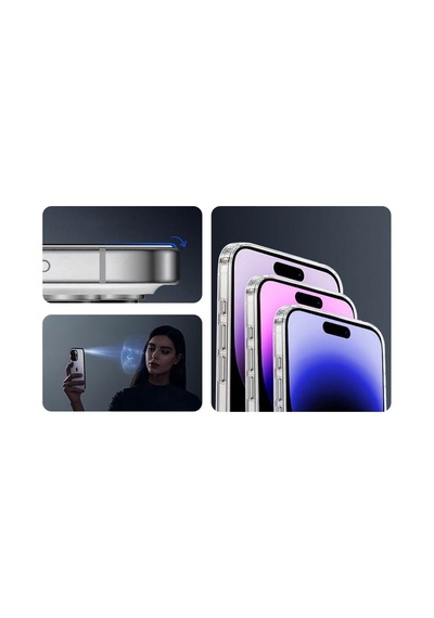 İphone 15 Pro Max Uyumlu Uygulama Aparatlı 2.5d Oliv Hd Temperli Cam Ekran Koruyucu - Beyaz - T41014