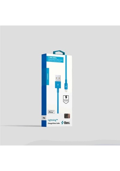 Ttec Apple iPhone Uyumlu Lightning-Usb Şarj Ve Data Kablosu Mavi 2Dk7508M