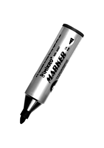 Mikro Jumbo Marker Kalem 7.0mm Siyah - 2 Adet 001 Siyah