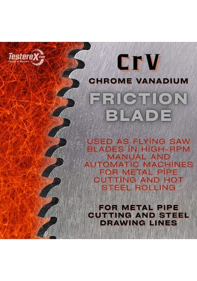 Krabbe 400x3x40mm 230 Papağan Diş Chrome Vanadium Crv Friksiyon Ve Sıcak Kesim Testere Bıçağı