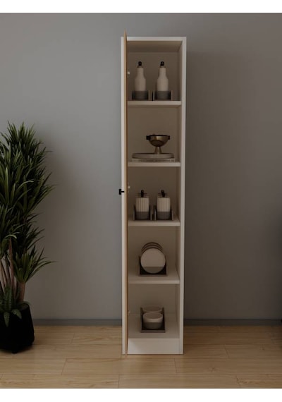 Harmony Mutfak Kiler Dolabı Banyo 5 Raflı Çok Amaçlı Dolap Beyaz & Atlantik Çam Beyaz - Atlantik Çam Harmony Mutfak Kiler Dolabı Banyo 5 Raflı Çok Amaçlı Dolap Beyaz & Atlantik Çam Beyaz - Atlantik Çam