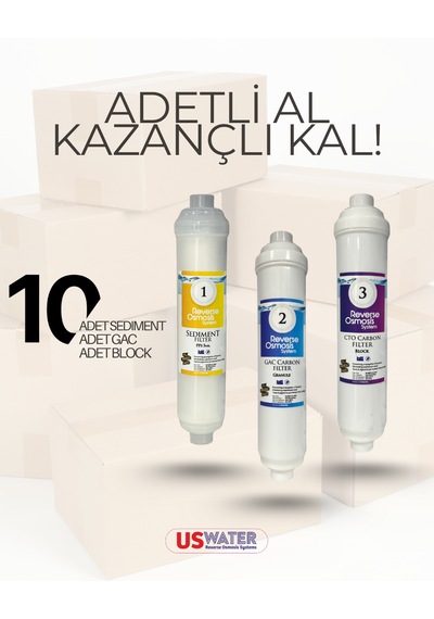 Üçlü Filtre Seti 10 Takım