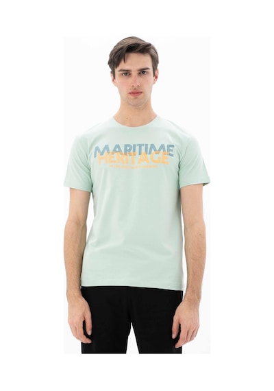 AR-MA Arma Erkek Slim Fit Bisiklet Yaka Tişört Y25344452201 Yeşil