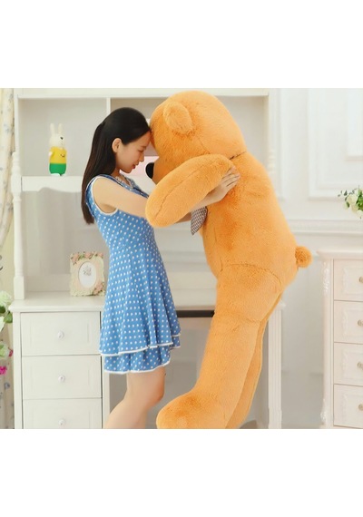 Kuki Oyuncak 140 CM Sevimli Açık Kahverengi Peluş Ayı
