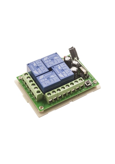 4 Kanal 12V Uzaktan Kumandalı Rf Modülü Alıcı Verici
