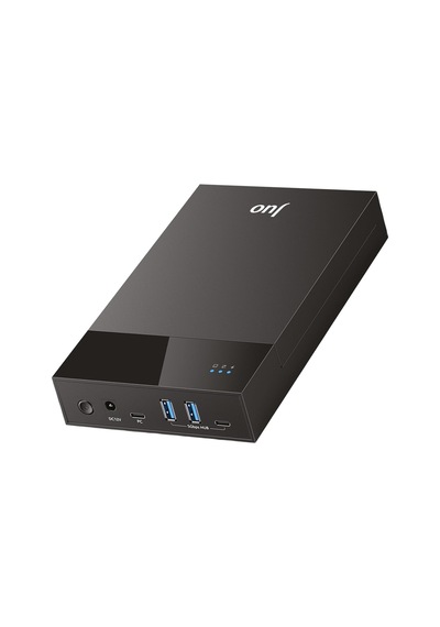 Jhd40 2.5" Ve 3.5" İnç Sata Hdd Ssd Harici Disk Kutusu, Usb 3.1 Type-c 5gbps, 3 Port Usb Hub, 24tb Destekli