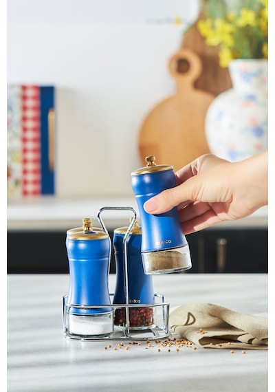 Karaca  Blue Berry 5 Parça Cam Baharat Takımı