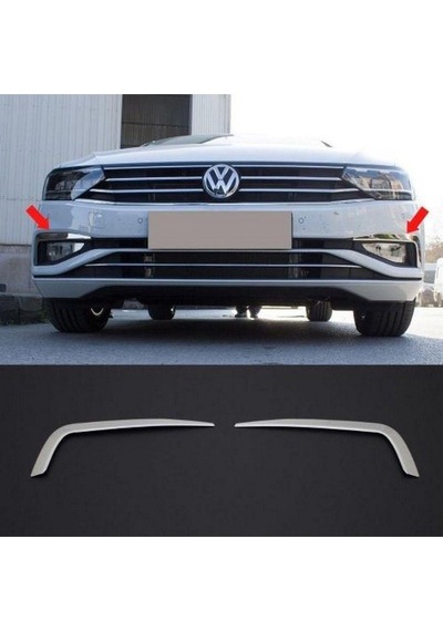 Volkswagen Passat B-8,5 2019 Ve Üzeri Krom Sis Çerçevesi 2 Parça Paslanmaz Çelik