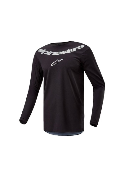 Alpinestars Fluid Graphite Off-road Motosiklet Jerseyi Siyah Gümüş