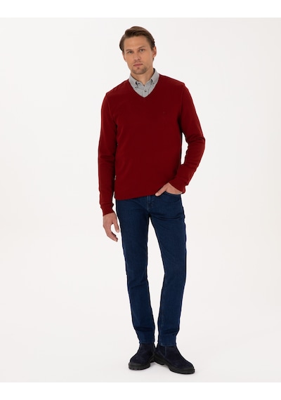 Pierre Cardin Erkek Kiremit Kazak /triko 50314190-vr031 Kiremit