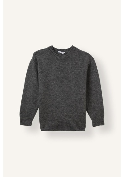 Defacto Oversize Bisiklet Yaka Triko Basic Kazak Erkek Çocuk I3438a826cwar30 Antrasit-ar30
