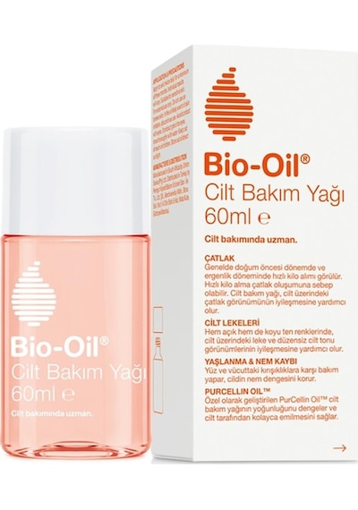 Bio-Oil Cilt Lekeleri &  & Nem Kaybı ve Çatlak  Nemlendirici Cilt Bakım Yağı 60 ML