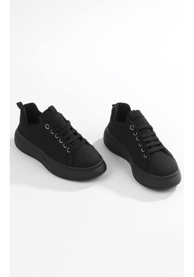 Paris Siyah Sade Ve Zarif Günlük Sneaker Mh2456-siyah Siyah