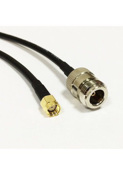 Wireless Pigtail Anten Kablosu 50 Cm N Dişi-RP SMA Erkek