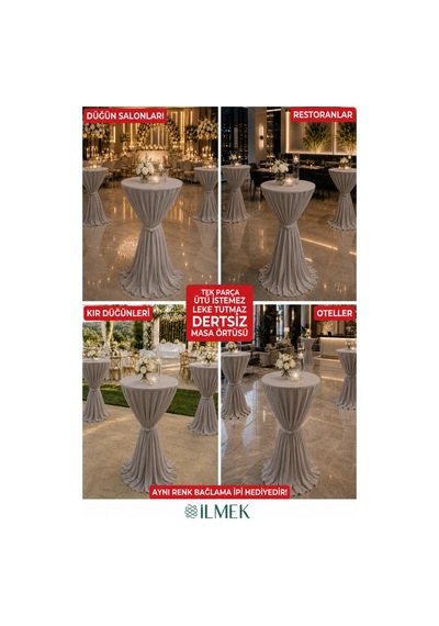 Dertsiz Bağlamalı Bistro Masa Örtüsü - Düğün Davet Organizasyon Otel Restoran Kokteyl Masa Örtüsü Çikolata Çikolata Dertsiz Bağlamalı Bistro Masa Örtüsü - Düğün Davet Organizasyon Otel Restoran Kokteyl Masa Örtüsü Çikolata Çikolata