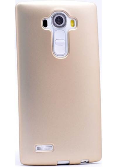 LG Uyumlu G4 Kilif Mat Estetik Silikon Gold 251609600