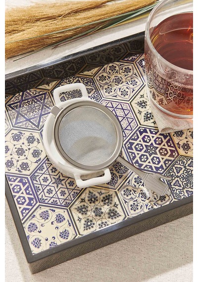 Pasabahce Çinili Tepsi 35x18x3.5 Cm - 1 Adet Cok Renkli