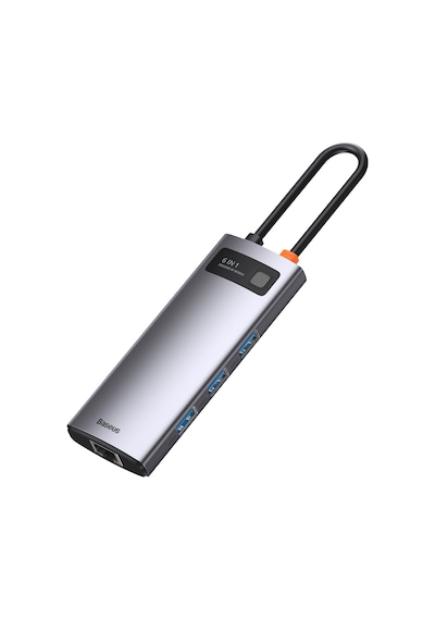 Baseus Metal Gleam 6İn1 Multifonksiyonel Type C Hub Dock Station