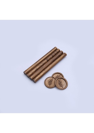 Mühür Mumu Çubuk 11mmx120mm 10lu Paket Model:545 AÇIK BRONZ ALTIN