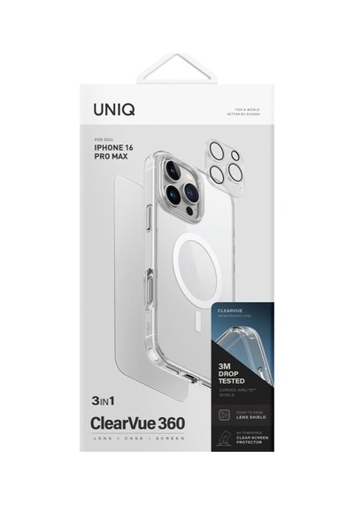 Apple Uyumlu iPhone 16 Pro Max Kılıf 3in1 Magsafe Clearvue Serisi Magclick Optix Ekran Koruyucu Ve Lens Koruyucu Apple Uyumlu iPhone 16 Pro Max Kılıf 3in1 Magsafe Clearvue Serisi Magclick Optix Ekran Koruyucu Ve Lens Koruyucu