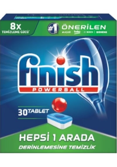 Finish Hepsi Bir Arada Bulaşık Makinesi Deterjanı 30 Tablet