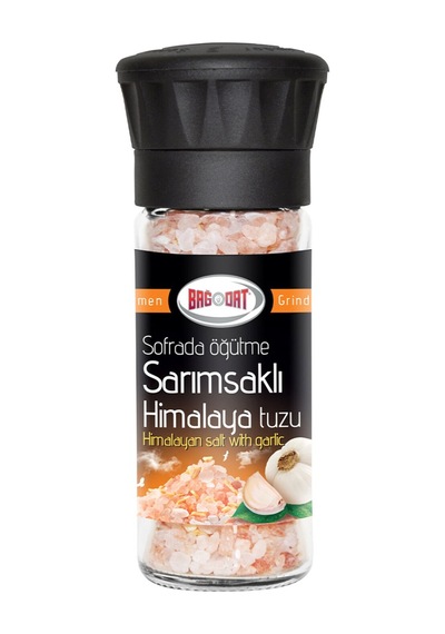 Bağdat Sarımsaklı Himalaya Tuzu Değirmen 110 G - 8 Adet Tarı