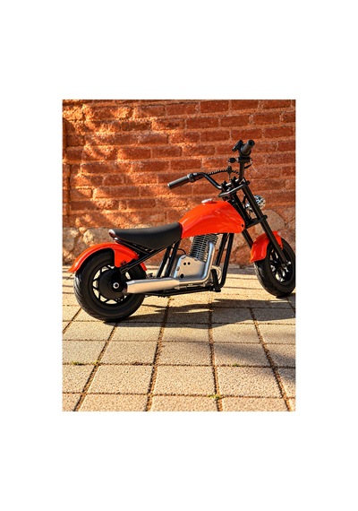 36v 180w Chopper Akülü Motor Elden Gazlı Dumanlı Şişme Lastikli Lityum Pilli Turuncu