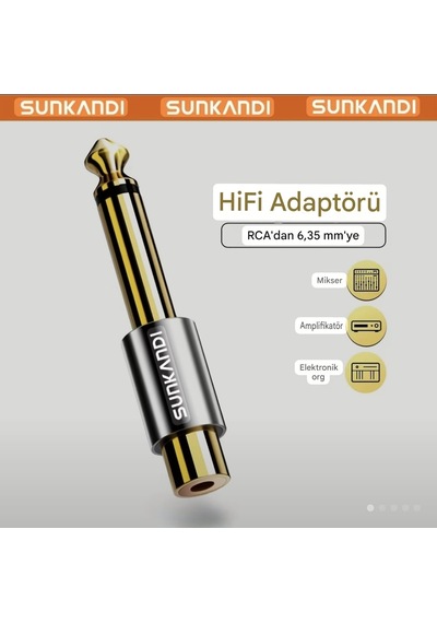 Sunkandı Rca To 6.5mm Rca 1/4 İnç Ses Adaptörü,hifi Ses Teknolojisi Ce Lisanslı 6.35mm Mono Fiş Erkek - Rca Dişi Konnektörler Gitar, Amplifikatörler, Hoparlörler İçin 1 Adet Sunkandı Rca To 6.5mm Rca 1/4 İnç Ses Adaptörü,hifi Ses Teknolojisi Ce Lisanslı 6.35mm Mono Fiş Erkek - Rca Dişi Konnektörler Gitar, Amplifikatörler, Hoparlörler İçin 1 Adet